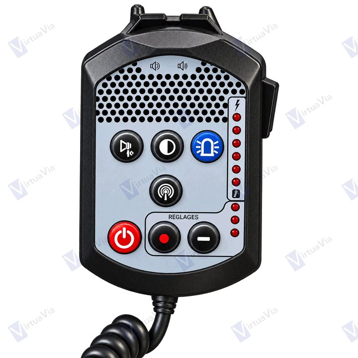 Voir la photo 4 : Boîtier de commande de l'EPA avec microphone intégré