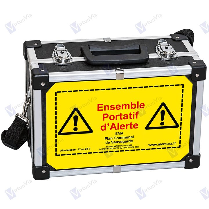 Voir la photo 3 : Valise fermée de l'Ensemble Portatif d'Alerte