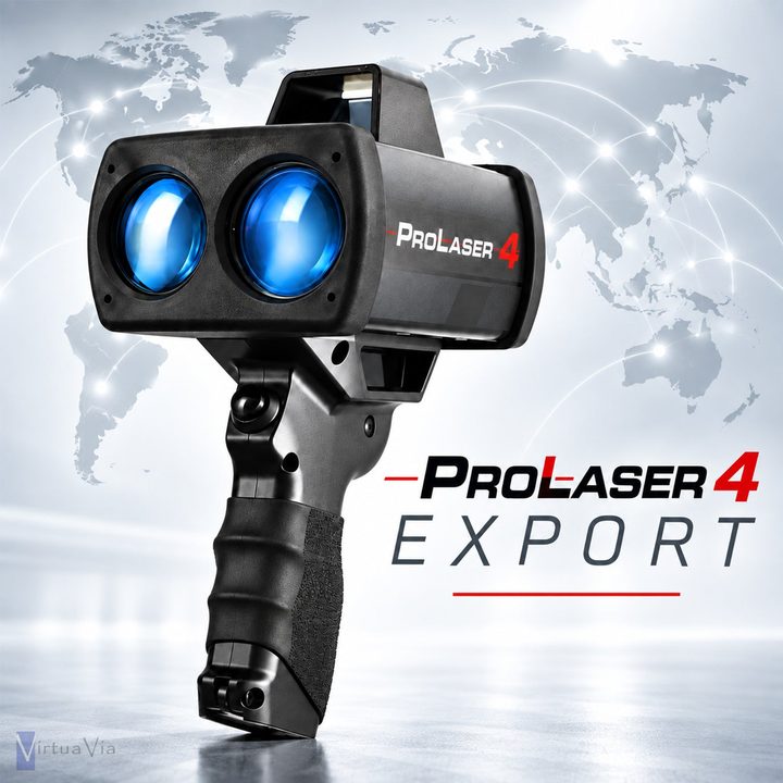 Visuel ProLaser 4 Export devant une carte du monde