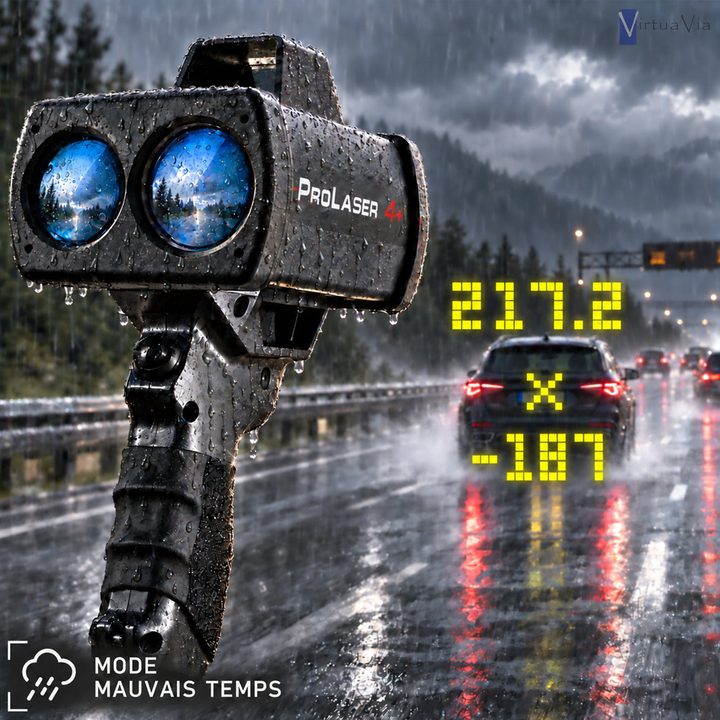 Voir la photo 5 : ProLaser 4 utilisé sous la pluie en mode mauvais temps