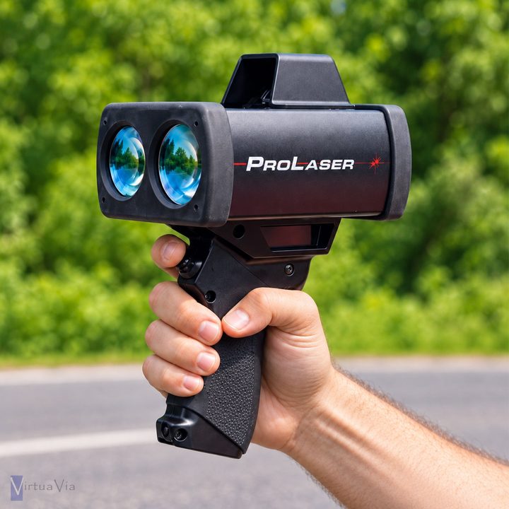 Voir la photo 6 : ProLaser 4 tenu à une main en bord de route